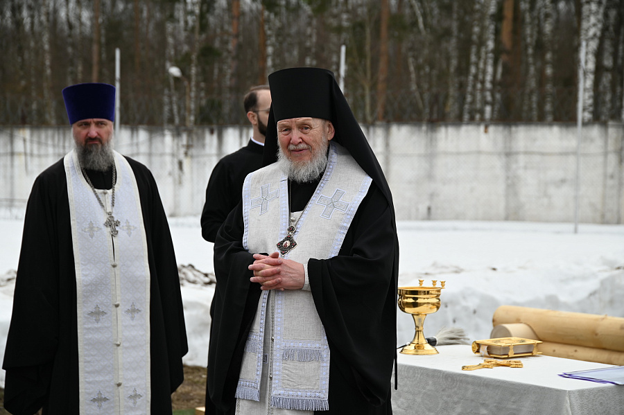 Закладка храма на территории КП-3 г. Электростали